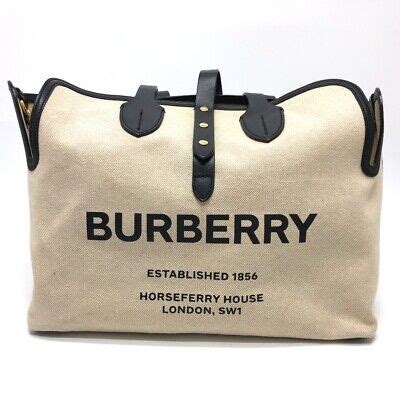 burberry 80313181|BURBERRY logo soft belt bag large Tote Bag Canvas/Leather .